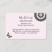 *~*瞑想バタフライヨガ – 霊気曼荼羅 名刺 (裏面)