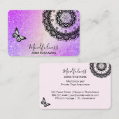 *~*瞑想バタフライヨガ – 霊気曼荼羅 名刺 (正面/裏面)