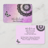 *～*瞑想バタフライ霊気グリッター 名刺 (正面/裏面)