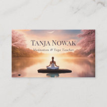 瞑想パステル湖と月