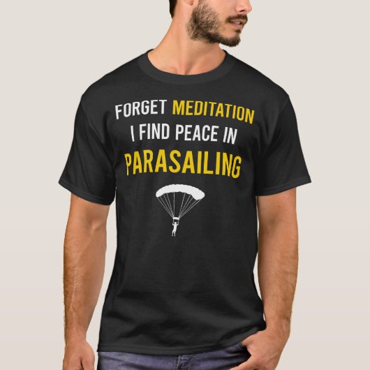 瞑想パラセーリングparascingparakiting tシャツ (正面)