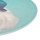 瞑想ピエロドッグポートレート カッティングボード (角)