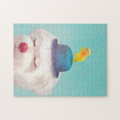 瞑想ピエロドッグポートレート ジグソーパズル (横)