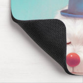 瞑想ピエロドッグポートレート マウスパッド (コーナー)