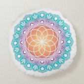 瞑想ピローマンダラライフの種子 ラウンドクッション (裏面)