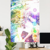 瞑想プリント、バリューポスター紙（マット） ポスター (ホームオフィス)