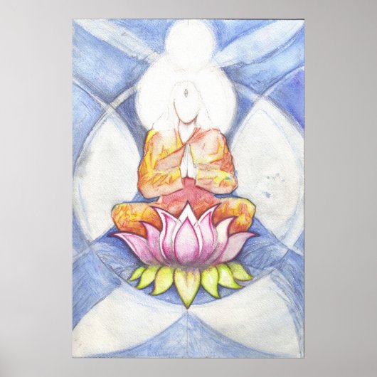 瞑想プリント ポスター (正面)