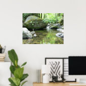 瞑想プールプリント ポスター (ホームオフィス)