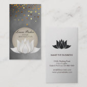 瞑想ホリスティックヨーガインストラクターロータスフラワー 名刺 (正面/裏面)