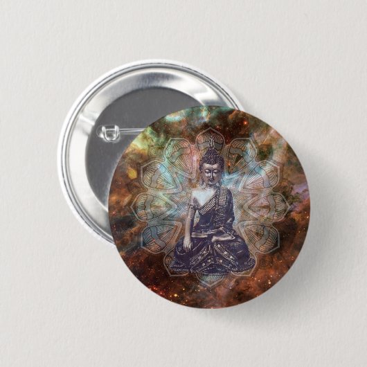 瞑想ボタン 缶バッジ (正面&裏面)