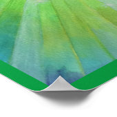 瞑想ポスター"癒し"平和的な瞑想 ポスター (角)