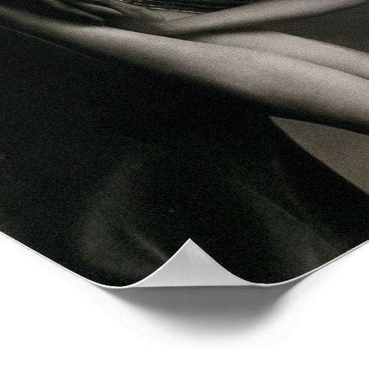 瞑想ポーズのマルゲライトアグニエル ポスター (角)