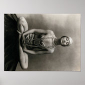 瞑想ポーズのマルゲライトアグニエル ポスター (正面)