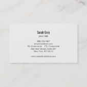 瞑想ポーズビジネスカード 名刺 (裏面)