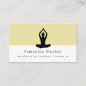 瞑想ポーズ,仏教,仏教 名刺 (正面)