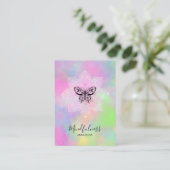 *~*瞑想マインドフルネスヨガ曼荼羅蝶 名刺 (スタンド正面)