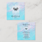 *~*瞑想マインドフルネス曼荼羅ヨガ蝶  スクエア名刺 (正面/裏面)