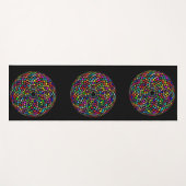 瞑想マンダラカラフル ヨガマット (正面(横))