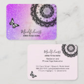 *~*瞑想マンダラバタフライヨガ霊気 名刺 (正面/裏面)