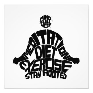 瞑想モチベーションのウォールアート フォトプリント           