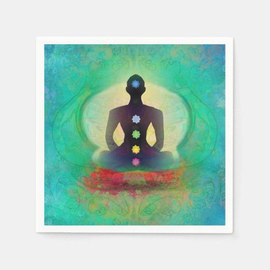 瞑想ヨガナプキン スタンダードカクテルナプキン (正面)