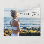 瞑想ヨガハッピーバースデーカードナマステ ポストカード (正面)