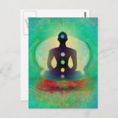 瞑想ヨガポストカード ポストカード (正面/裏面)