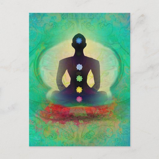 瞑想ヨガポストカード ポストカード (正面)