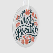 瞑想ヨガ引用文フローラボホ オーナメント (正面)