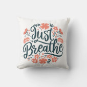 瞑想ヨガ引用文フローラボホ クッション (正面)