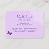 *~*瞑想ヨガ霊気蝶曼荼羅 名刺 (裏面)