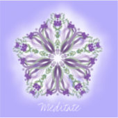 *~*瞑想ライトスターマンダラビニールステッカー シール (正面)