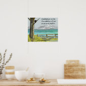 瞑想リマインダー(自然) ポスター (キッチン)