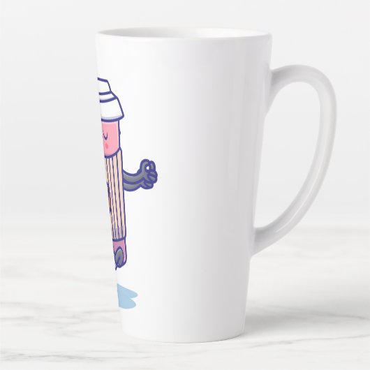 瞑想リラックスでのかわいいコーヒーカップ カフェラテマグ (右)