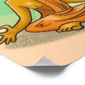 瞑想中の僧 ポスター (角)