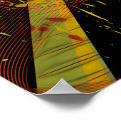 瞑想中の僧 ポスター (角)