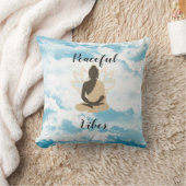 瞑想仏の平和な雰囲気 クッション (ブランケット)