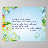 瞑想仏 ポスター (正面)