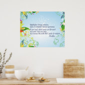 瞑想仏 ポスター (キッチン)