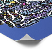 瞑想体感動的ワードアート ポスター (角)