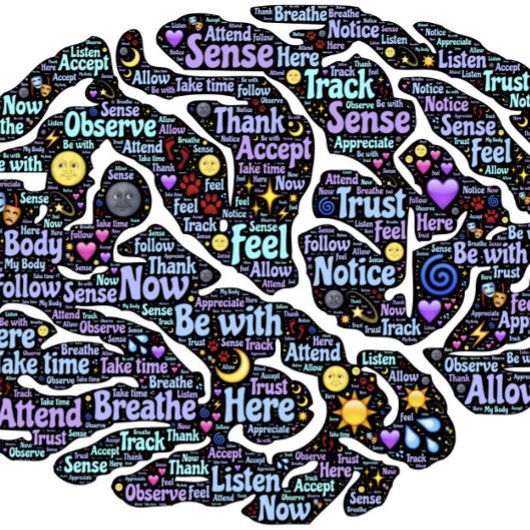 瞑想体感動的ワードアート Tシャツ