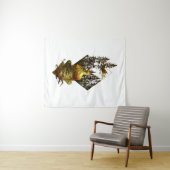 瞑想僧の自然場面 タペストリー (インサイチュ(横))