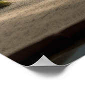 瞑想僧静かな平和な自然 ポスター (角)