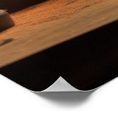 瞑想僧静かな平和な自然 ポスター (角)