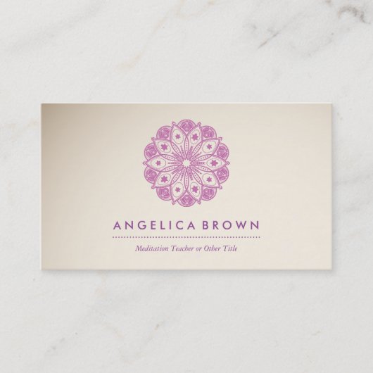 瞑想先生ヘルス&ウェルネスビジネスカード 名刺 (正面)