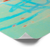 瞑想再訪1 -抽象芸術絵画風景 ポスター (角)