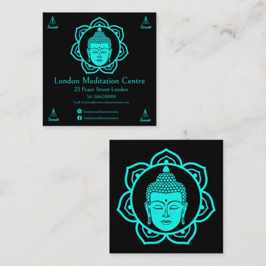 瞑想名刺 スクエア名刺 (正面/裏面)