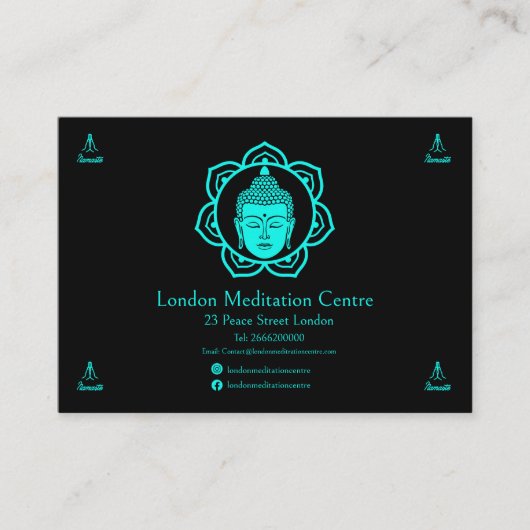 瞑想名刺 名刺 (正面)