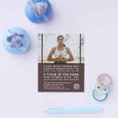 瞑想姿勢,ヨガ広告クラス チラシ (シングル)