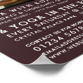 瞑想姿勢，ヨガ広告クラス ポスター (角)